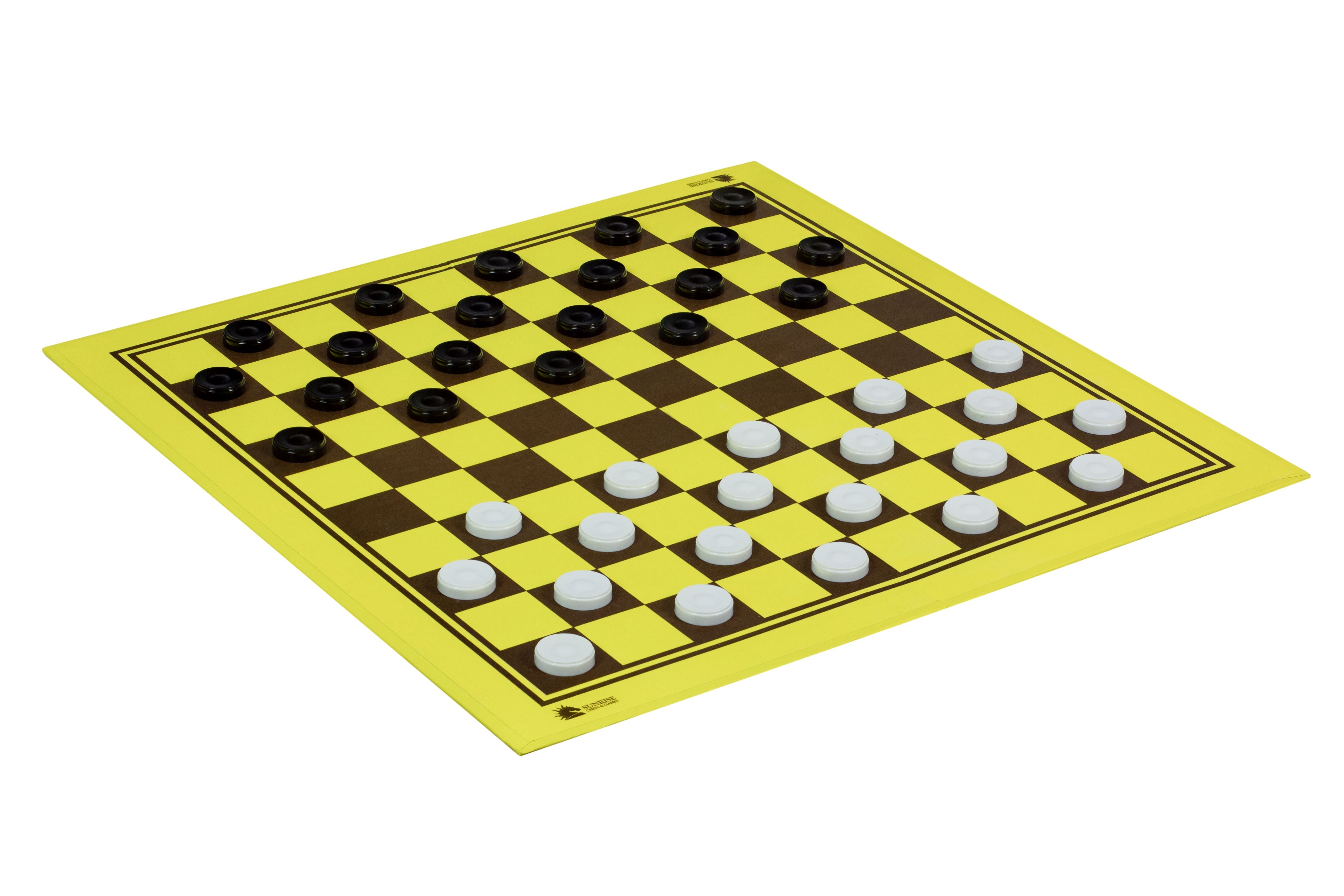 Turnier-Schachbrett aus Pappe, gelb/braun, matte, abwaschbare Oberfläche - 3c5dc542a326ba107cc1a30bad543167