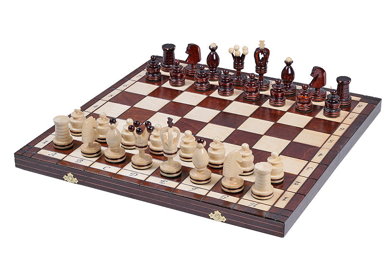 ROYAL Schachspiel (49x49cm) mit eingelegten Figuren - c94cb5aa9e1ad27f51be40c64c7021bb