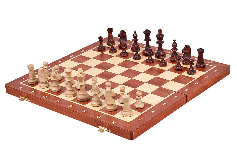 Turnierschach-Set Nr. 5 Intarsienarbeit (48x48cm) PROFESSIONAL Schachspiel - b90793777d05a8d3e1caf1fdccd7a4a3