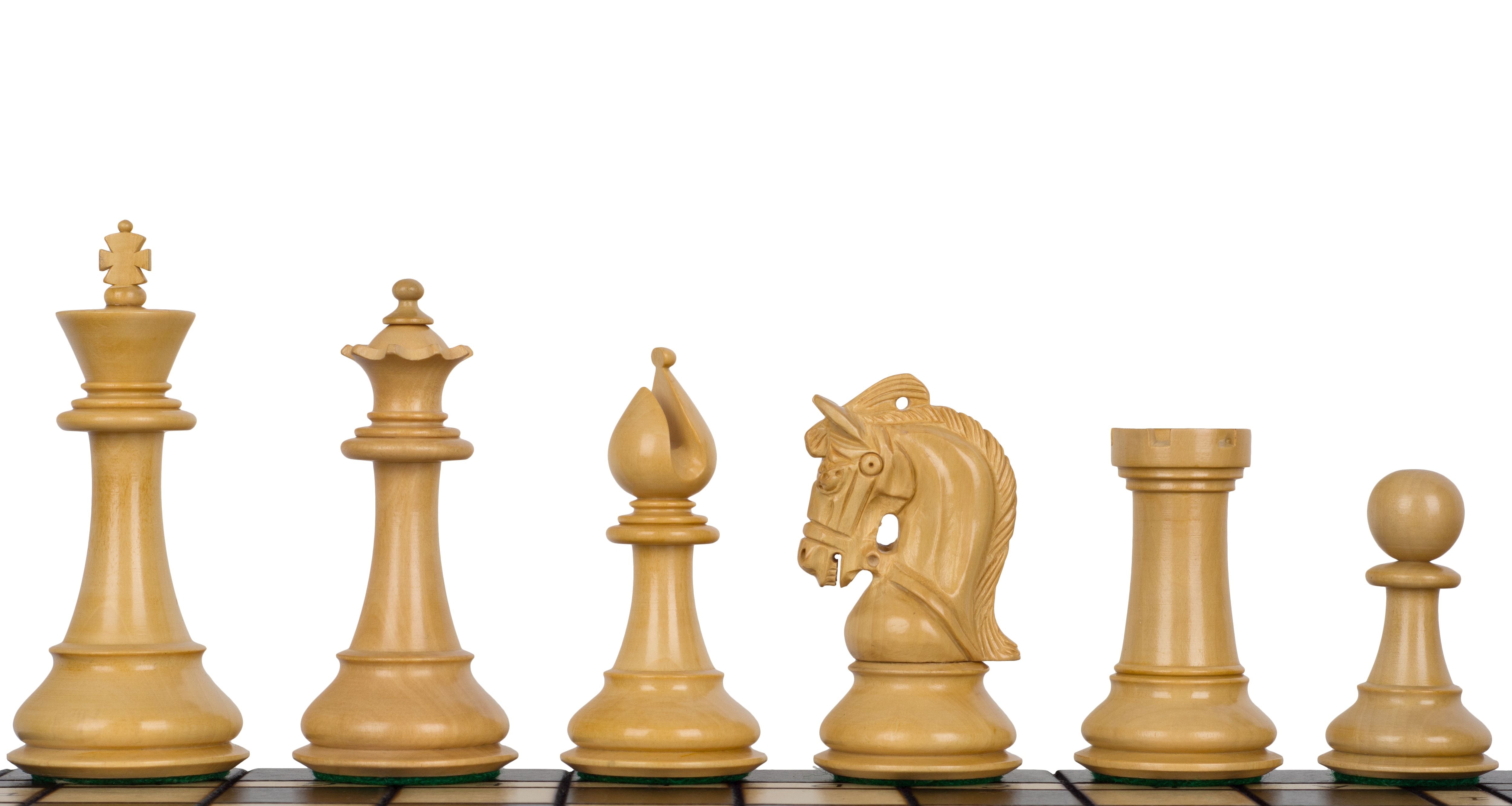 Korinthische 4,25'' Schachfiguren aus Rotholz - 1f019f2952ffe19483382b82982dc2bd