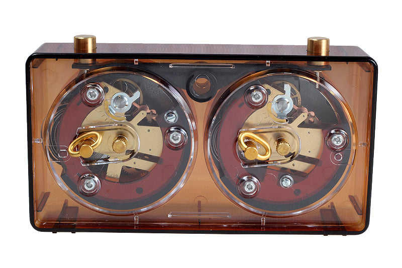 CLASSIC kleine Kunststoffuhr, bernsteinfarben - 82139ed22844ca5bbcf14267b88938ca