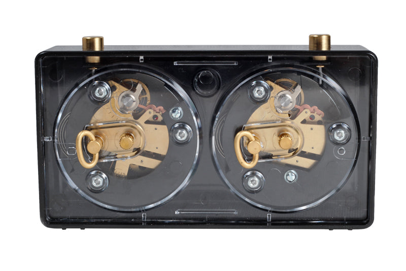 CLASSIC kleine Kunststoffuhr, schwarz - 3f49cb95c31e28f38578e46cab8cca2a