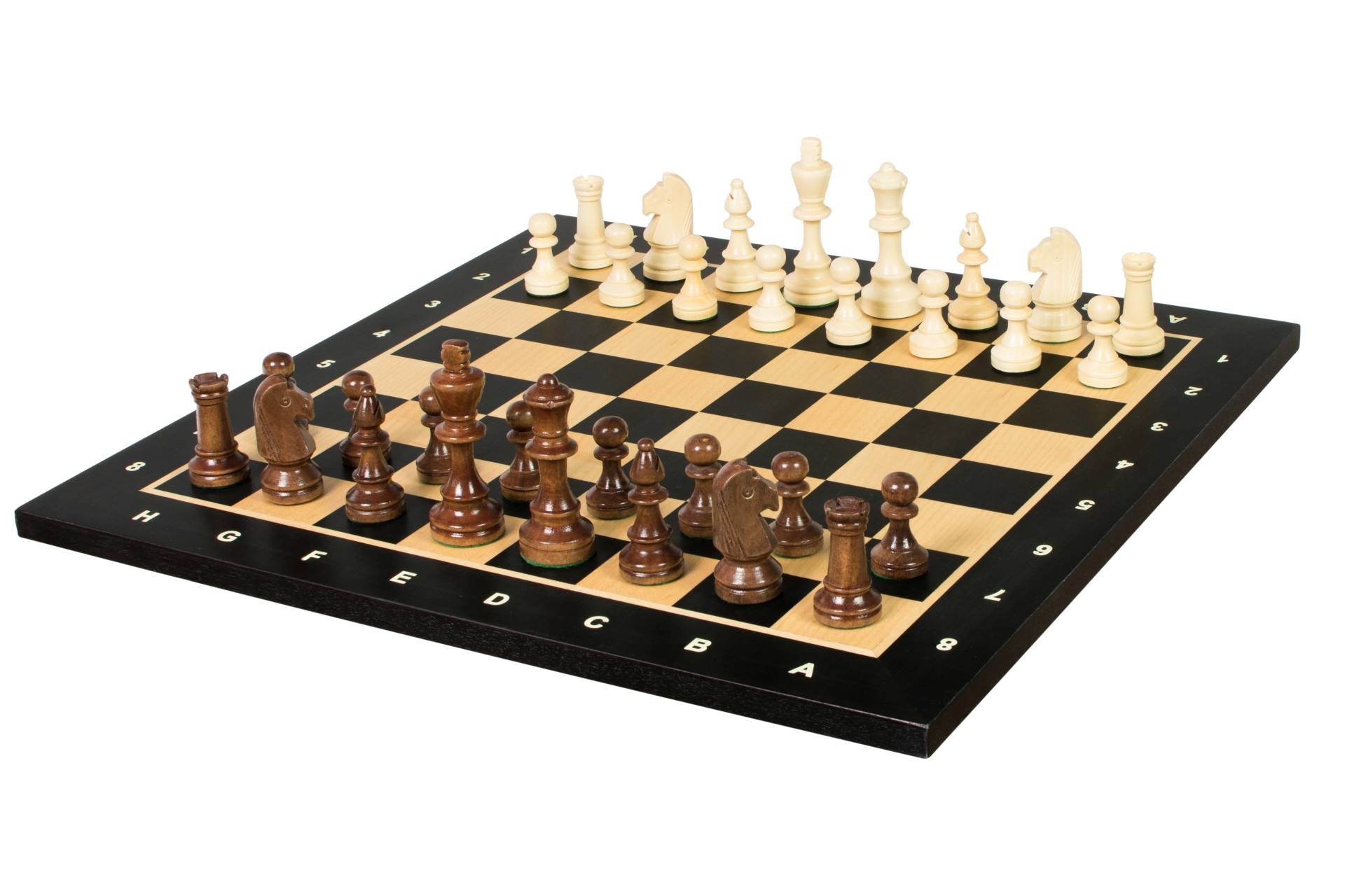 Turnierschachspiel Nr. 4 - 40 mm Schachbrett + Sunrise Staunton 78 mm Figuren - e4f20eb447187a836505e25dabf4dca9