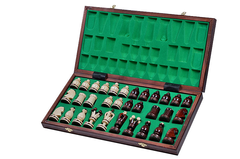 ROYAL Schachspiel (49x49cm) mit eingelegten Figuren - 5568b2f635eebca677b83788140015be