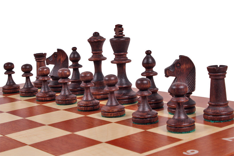 Tournament Chess No. 4 (42x42cm) ein wunderschönes Set von geschnitzten Holzschachfiguren - als Geschenk für Kinder und Erwachsene - c817f0ef8b87c7185077d833921f6056
