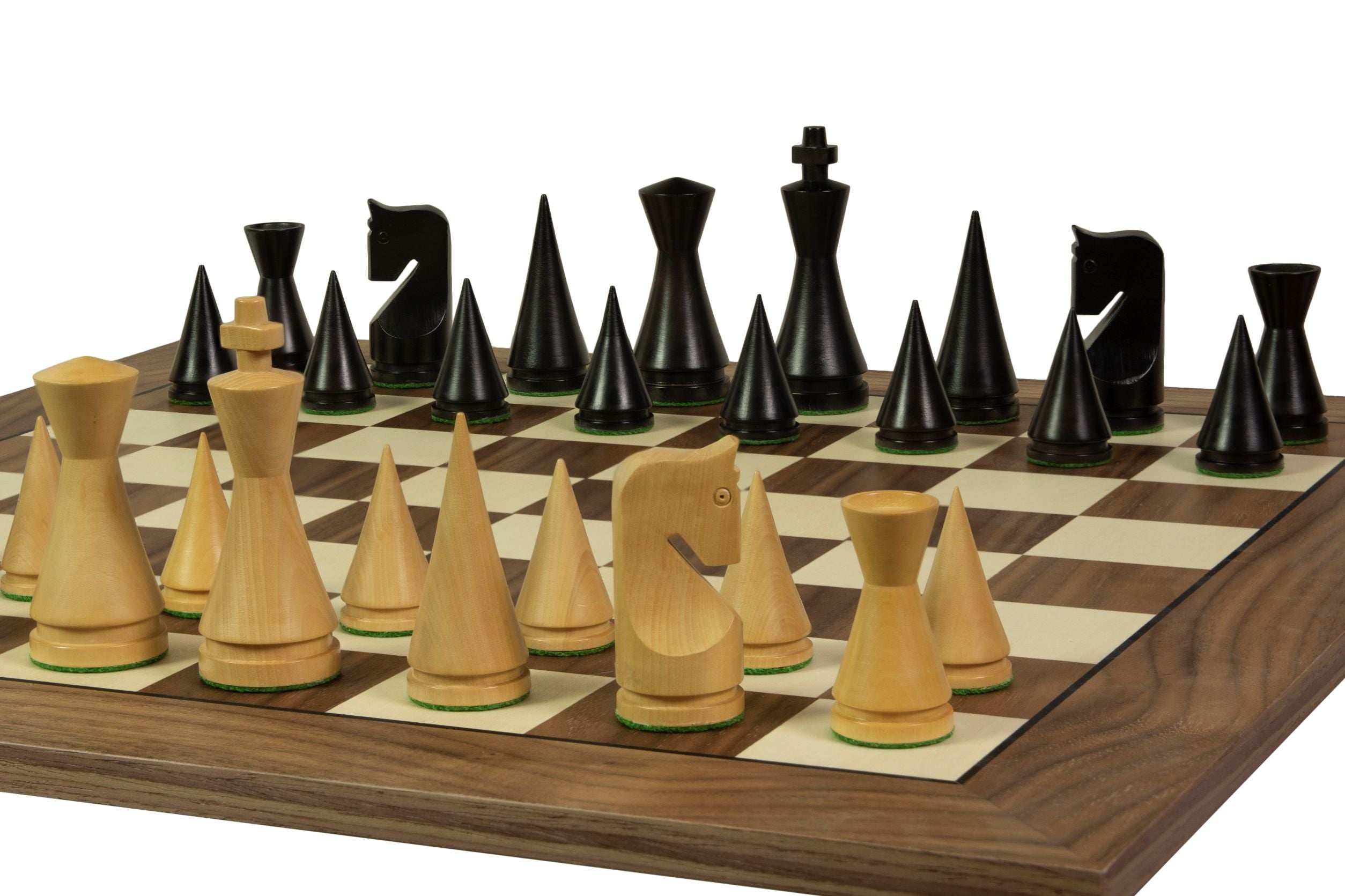 Schachbrett Nr. 5+ mit schwarzem Rahmen (ohne Beschreibung) Nussbaum/ Ahorn (Intarsien) - Exklusiv - 1413552bbf6ba0b845f05f52fb97dbb9