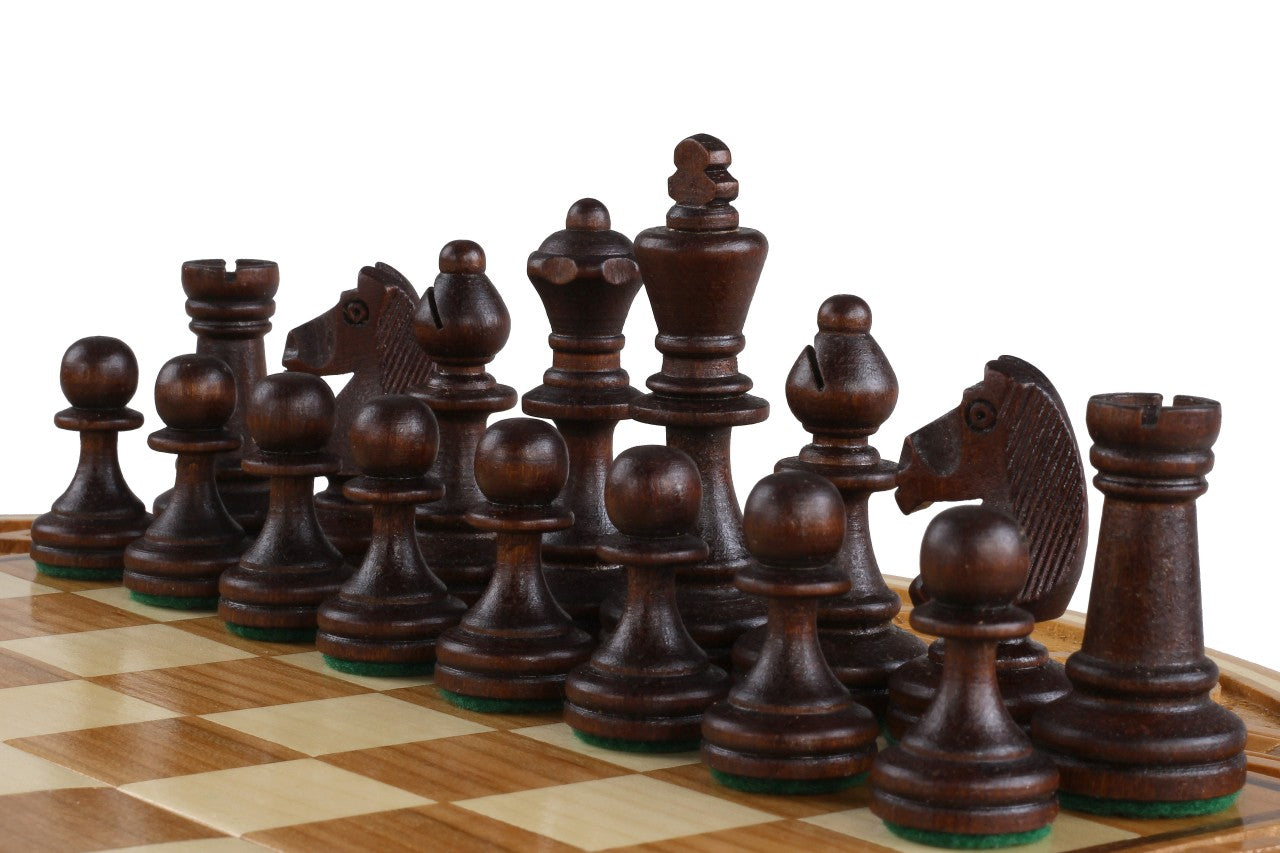 Chess Rubin - handgeschnitztes rundes Gehäuse (33cm) - 901c0573fd3e88292f45246485e02197