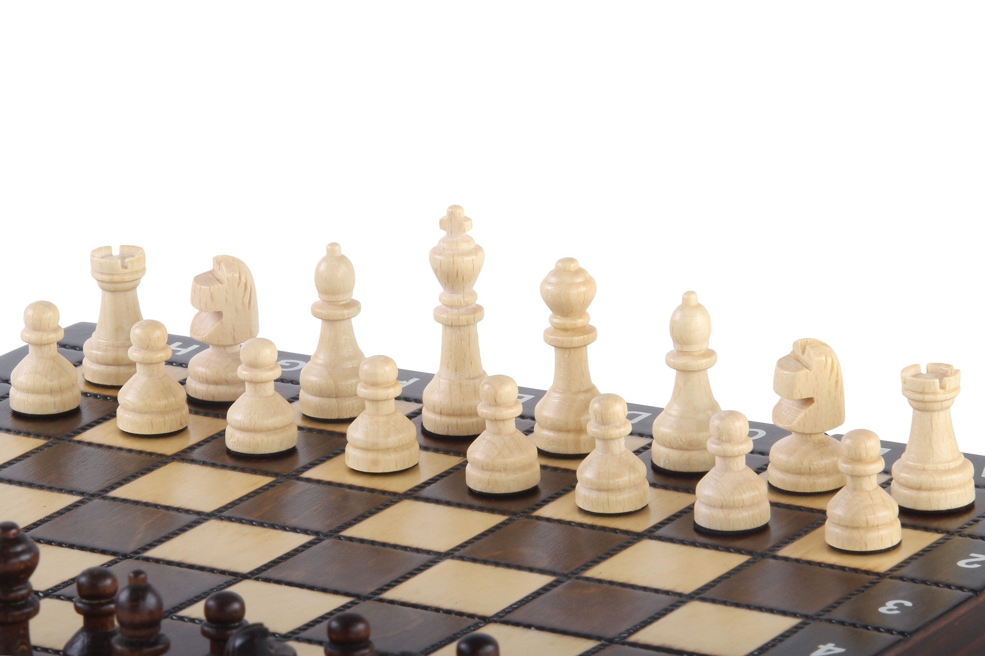 SCHOOL BOARD OF WOOD (28x28cm) - Schach + Dame + BACKGAMMON - 330e5b47f6ce3b99637b09078cd8fac1