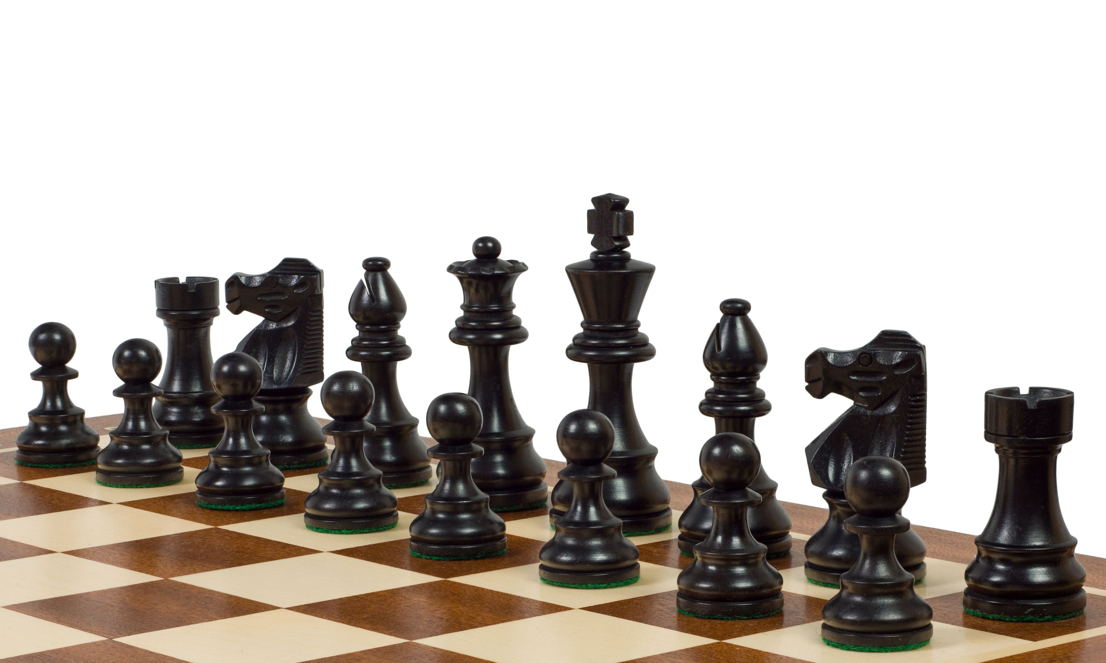 TURNIER Nr. 6 mit Intarsien, FRANZÖSISCH EBONISIERT, 3,75"-Stücke - 51d304b783f194077656b10110842711