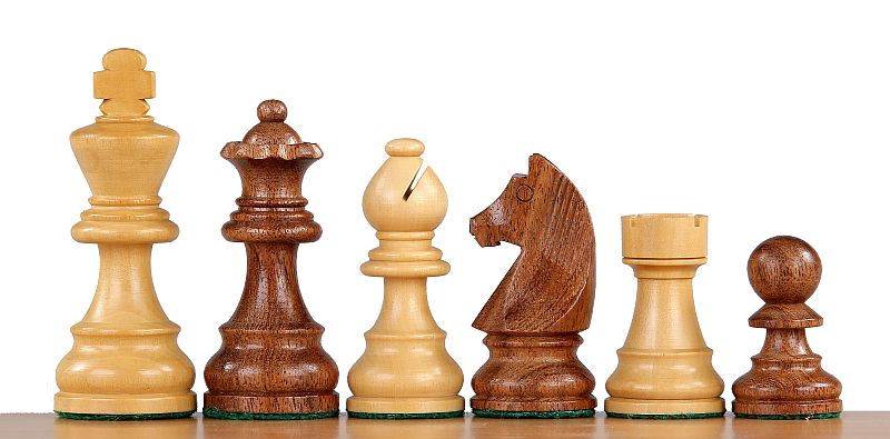 German Chess Figures (Timeless) Indian Acacia/Buckthorn 3 inch Carved Wooden - c9a9ff79da29b0699462302cd3744053