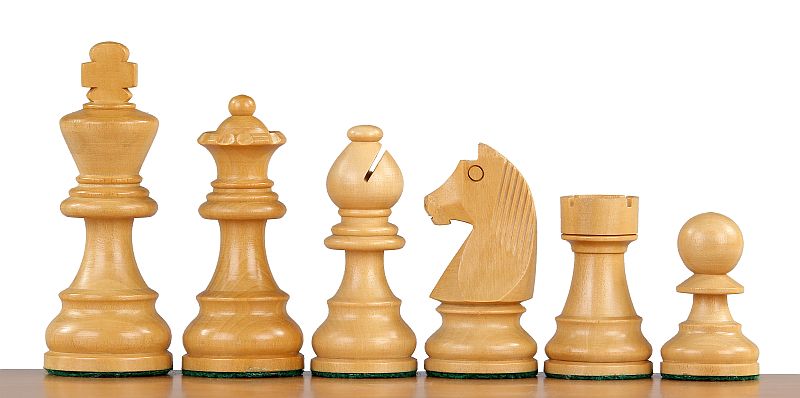 German Chess Figures (Timeless) Indian Acacia/Buckthorn 3 inch Carved Wooden - 445207b66f6a5492b770ab0c965b5e71