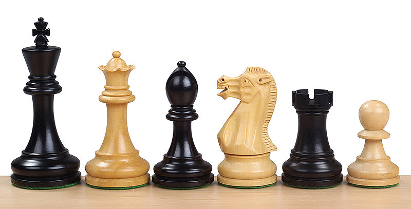 Executive Schachfiguren 4 Zoll geschnitzt aus Holz - 402139c7c90343eb8e8768ded5c32975