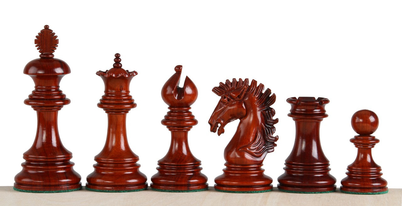 Chess pieces Sunrise Redwood 3,75 inch king height - Chess pieces Sunrise Redwood 3,75 inch king height
