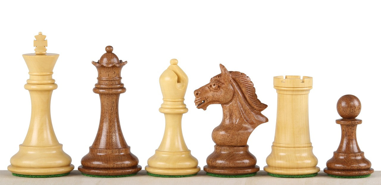 CHESS PIECES DERBY ACACIA 4 INCH - CHESS PIECES DERBY ACACIA 4 INCH