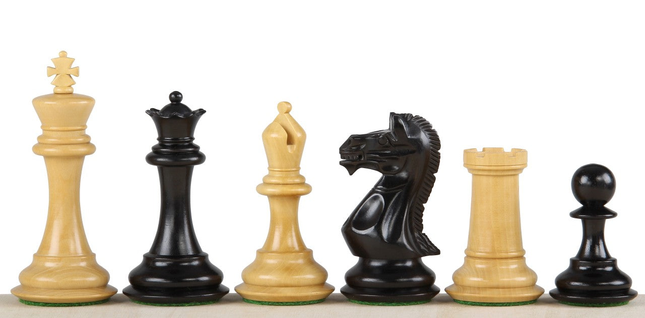 Potish Head Ebenholz 3,75 Zoll Schachfiguren - 1f24397c3721cc026c1d301e2dbb0d84