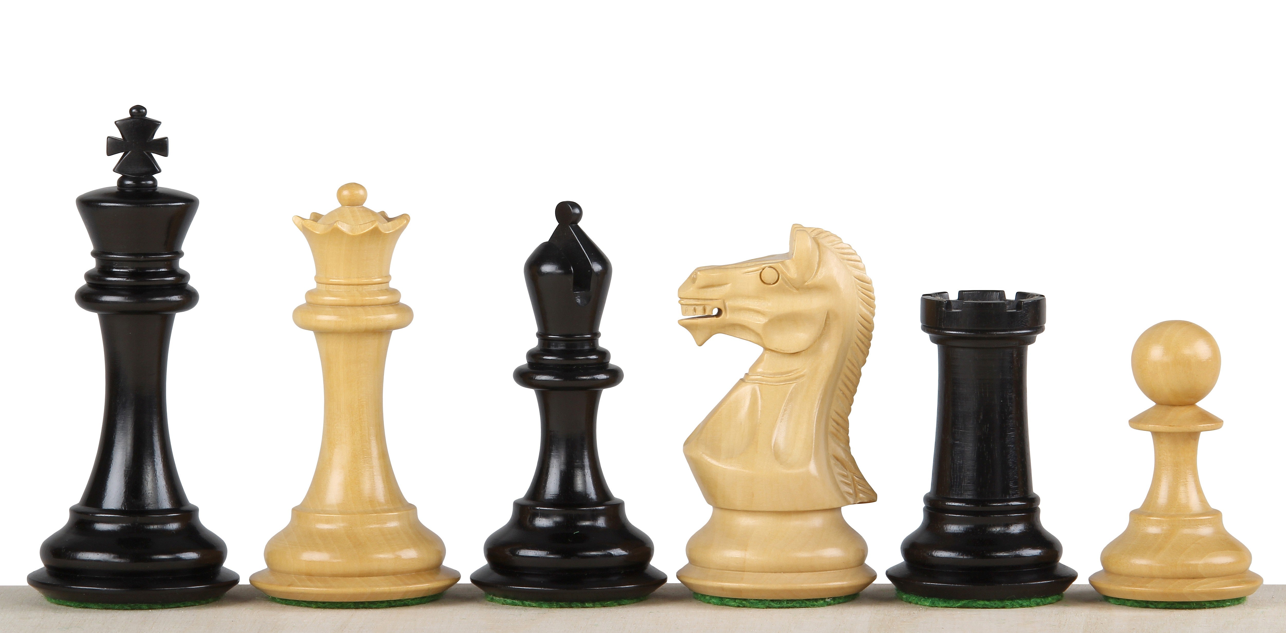 Potish Head Ebenholz 3,75 Zoll Schachfiguren - 77321d14669fb7df7133b4596bc579af