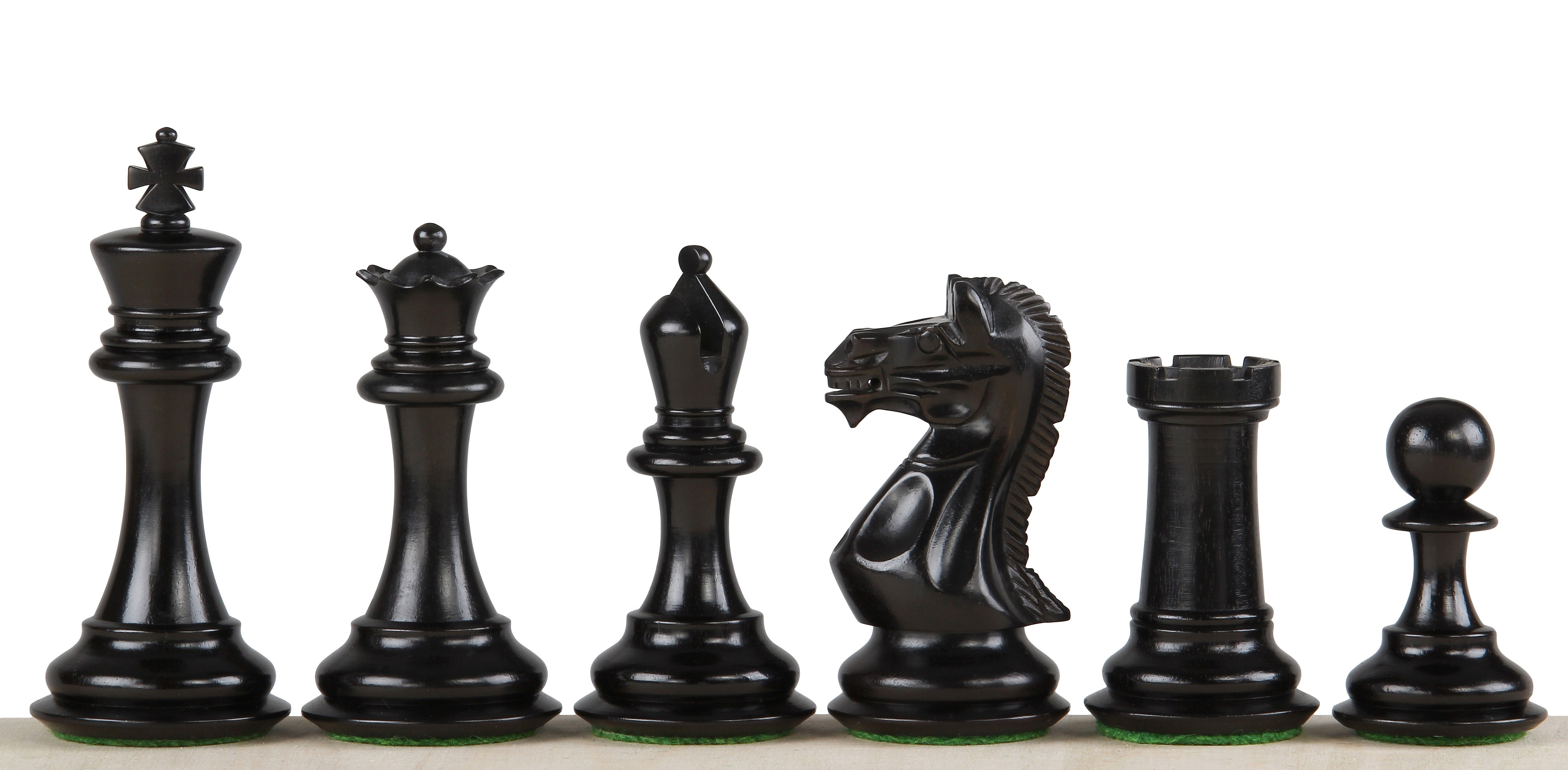Potish Head Ebenholz 3,75 Zoll Schachfiguren - c78d93e16bbc986190847389cdc7fa59