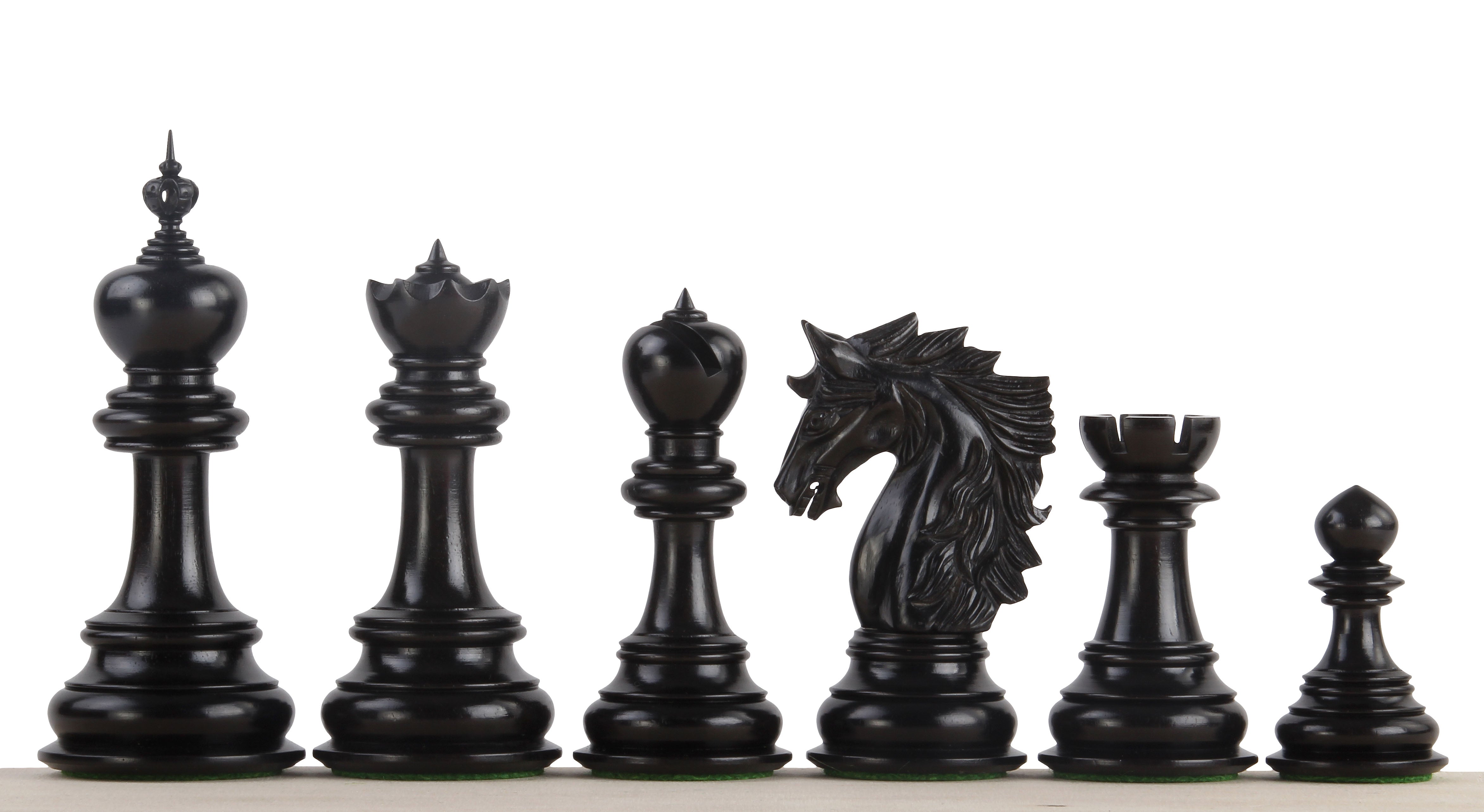 Dubliner Montgoy Ebenholz Schachfiguren 5 Zoll - 08c603aefc8fcefc819d82d406d770d3