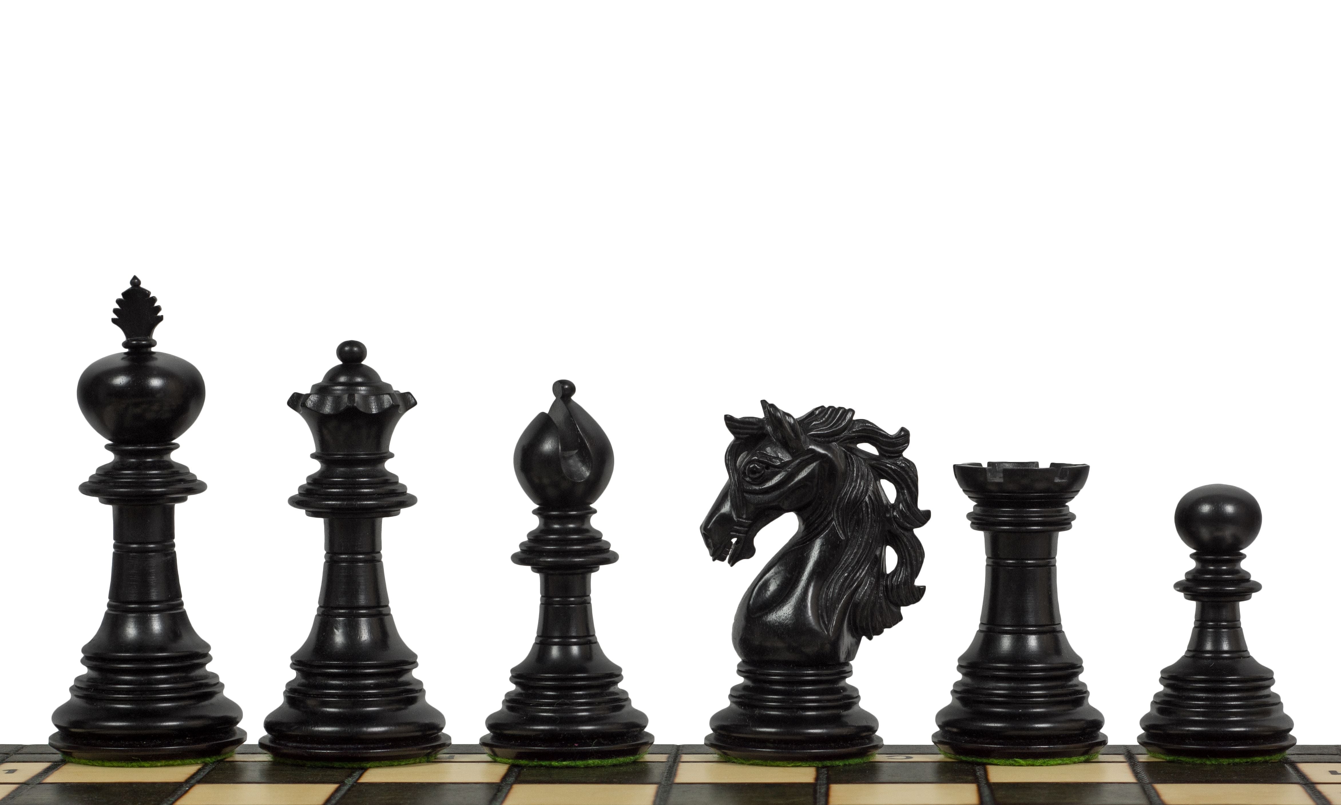 Adios 4" Schachfiguren aus Ebenholz und Buche - 5156e70cfad1093111331d4ec60a0a47