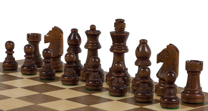 Sunrise Tournament wooden chess set No. 3 (30 x 30 cm) walnut / maple - Sunrise Tournament wooden chess set No. 3 (30 x 30 cm) walnut / maple