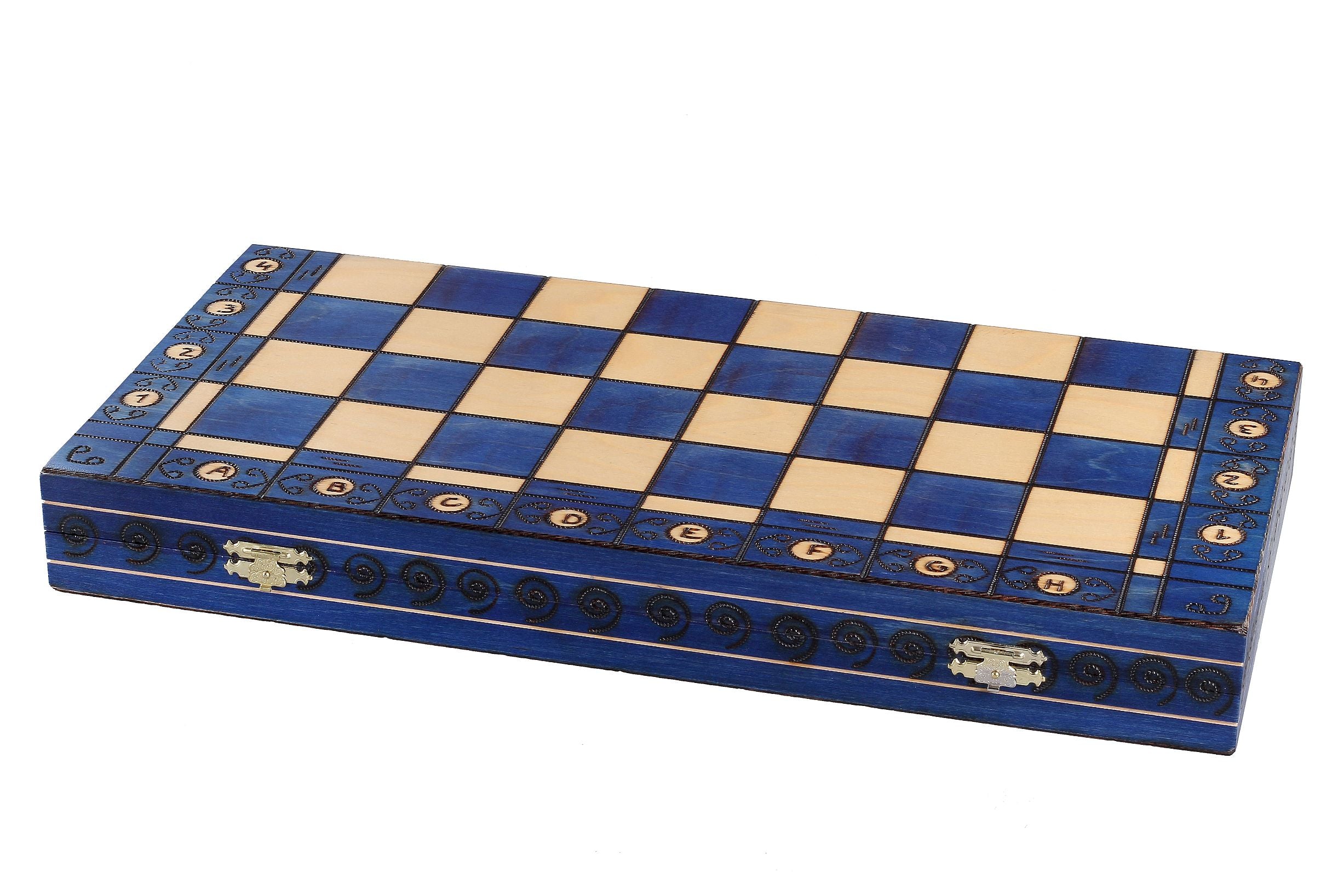 Massives Schach AMBASADOR BLUE (54cm) - 2b9d5c5c4f509d967fb1a3c3c728e140