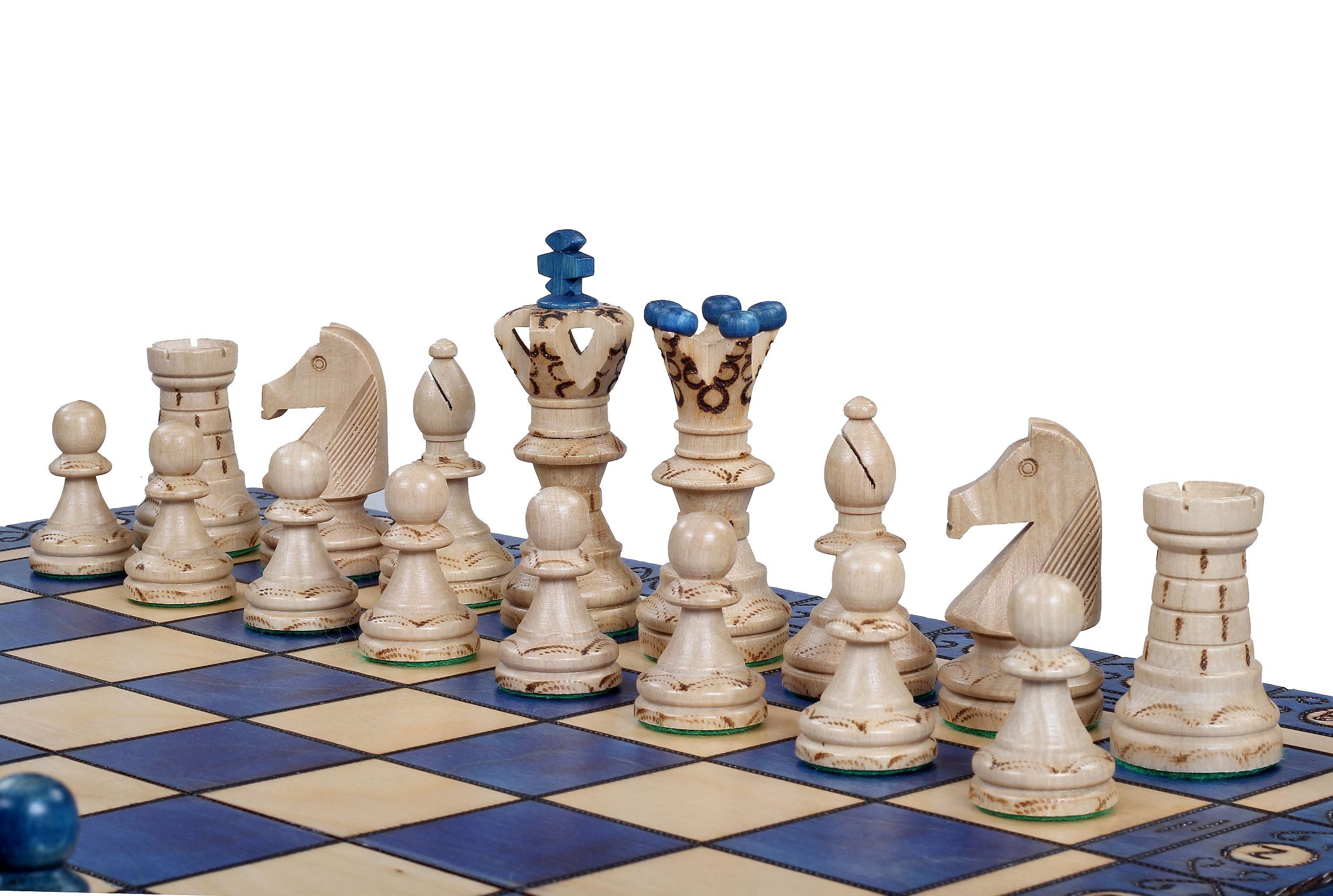 Massives Schach AMBASADOR BLUE (54cm) - 3106901fe81d52a46f75e6cca5423728