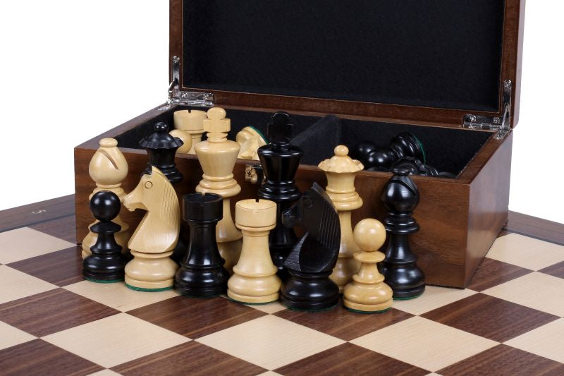 High Quality Chess Box - Walnut wood Veneer (24x15x8,5cm) - d32af6e6756982655f13ad06d4016416