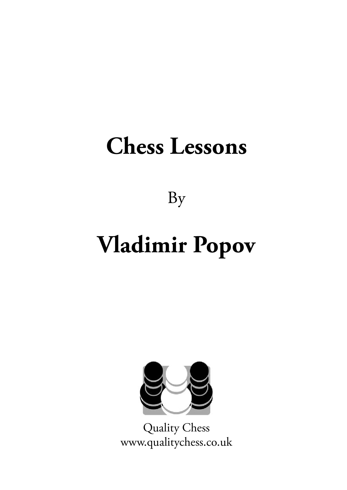 Lecciones de ajedrez de Vladimir Popov (tapa dura) - Lecciones de ajedrez de Vladimir Popov (tapa dura)