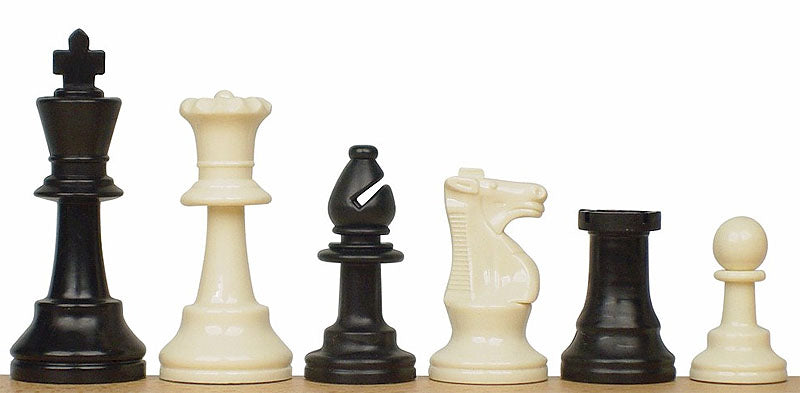 Juego de ajedrez - figuras de plástico DCP03G (rey 96 mm) + tablero de ajedrez con campo de 57 mm - Juego de ajedrez - figuras de plástico DCP03G (rey 96 mm) + tablero de ajedrez con campo de 57 mm
