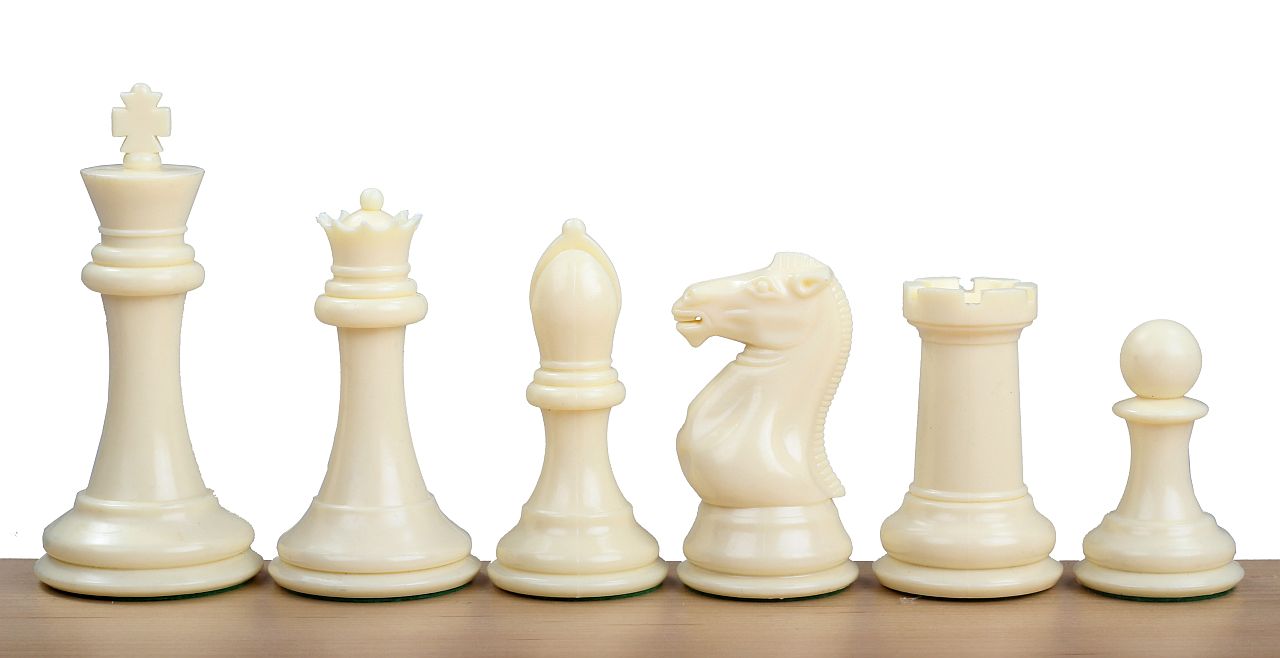 Chess Pieces Plastic 4"(102mm) weighted - Chess Pieces Plastic 4"(102mm) weighted