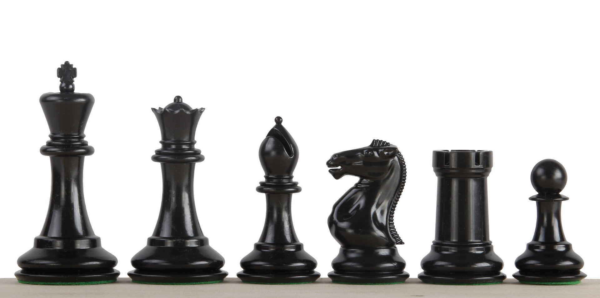 Exklusive Staunton Schachfiguren Nr. 6, creme/schwarz, metallbeschwert (König 95 mm) - 65f67e3b664ed068dacf9fbeb18b43bc