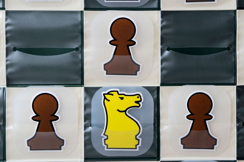 DEMONSTRATION DRAWING BOARD XXL - CUSTOMED (Schachbrett + Figuren + Tasche) - 6522f4846affebf225d19ed9495a1264