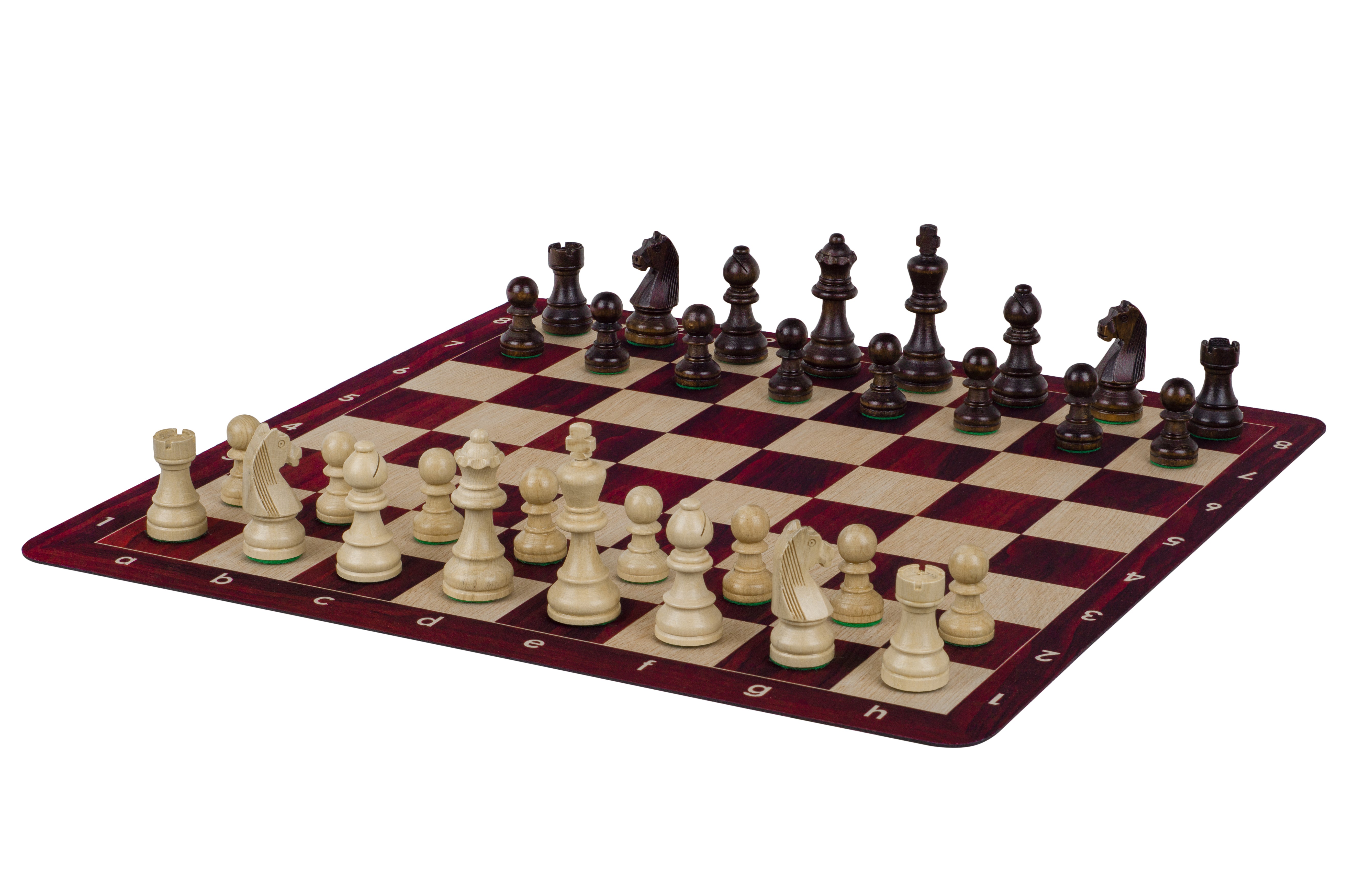 Aufrollbares Schachbrett Nr. 6 (51 cm), rutschfester MAHOGANY-Boden - d3489867d1ca595fba7f2a5101f416b5