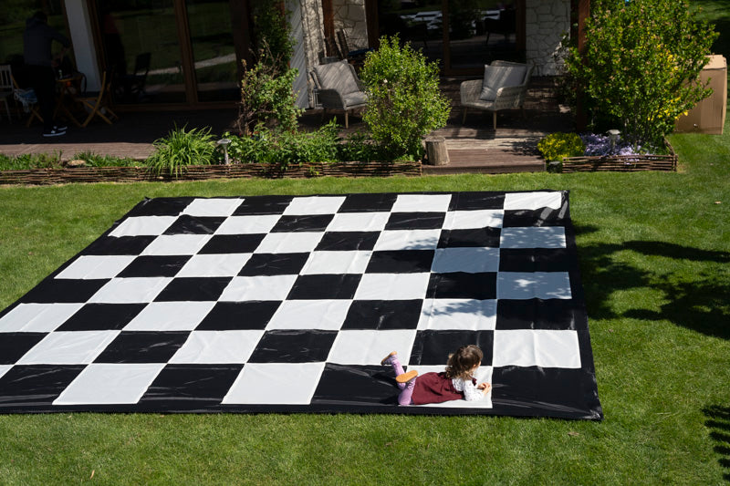 Riesen-Stoff-Schachbrett 24" (61cm) im Quadrat - ed7d2627a6ceb638e2dff233ce3cc832