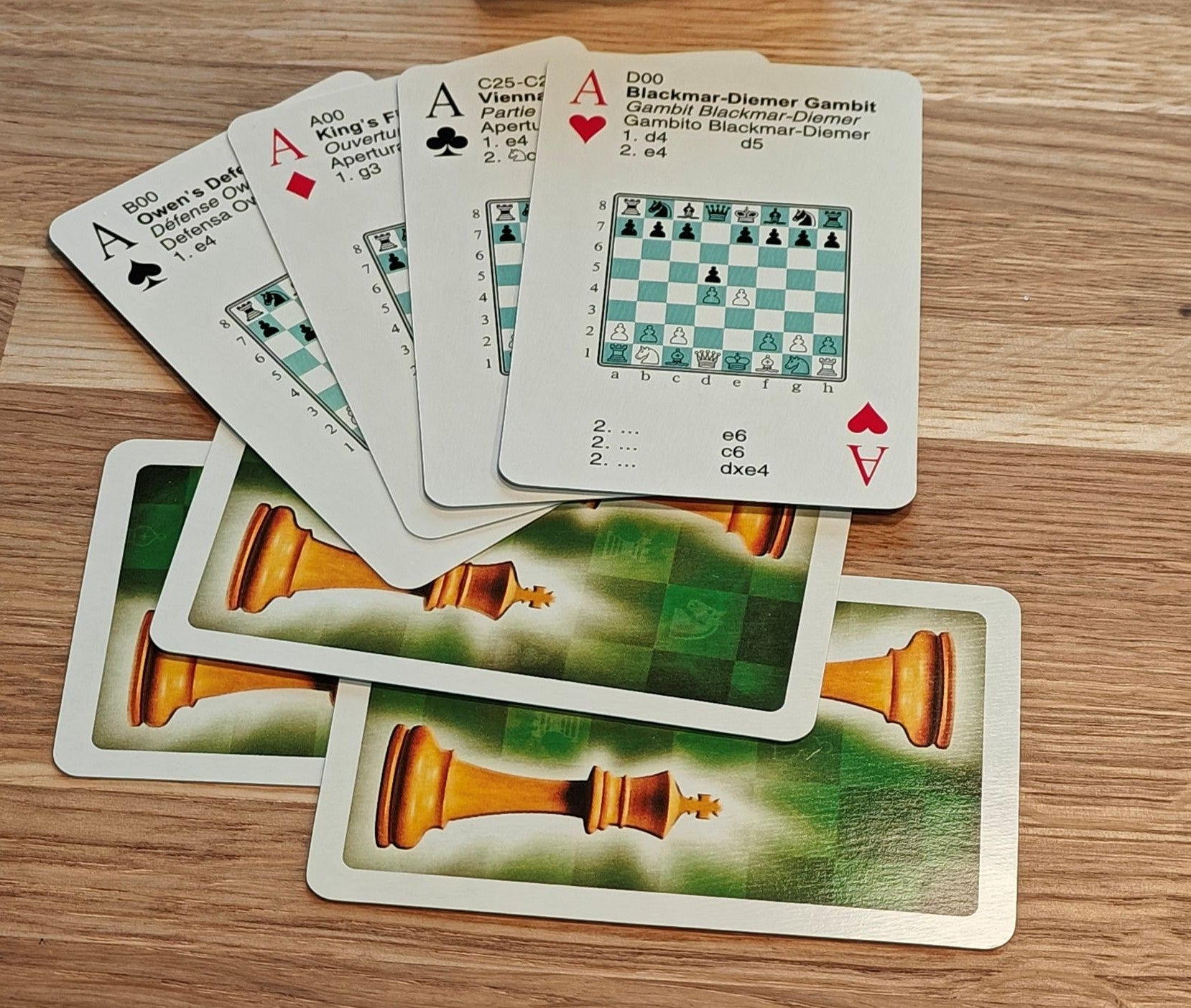 Chess playing cards - find out the most popular debuts! - Chess playing cards - find out the most popular debuts!