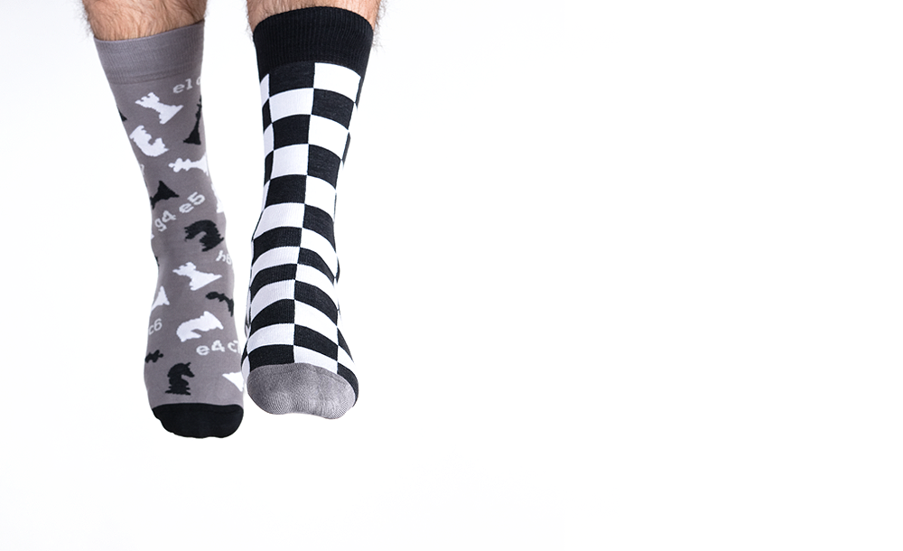Calcetines de ajedrez Nanushki - talla 40-43 - Calcetines de ajedrez Nanushki - talla 40-43