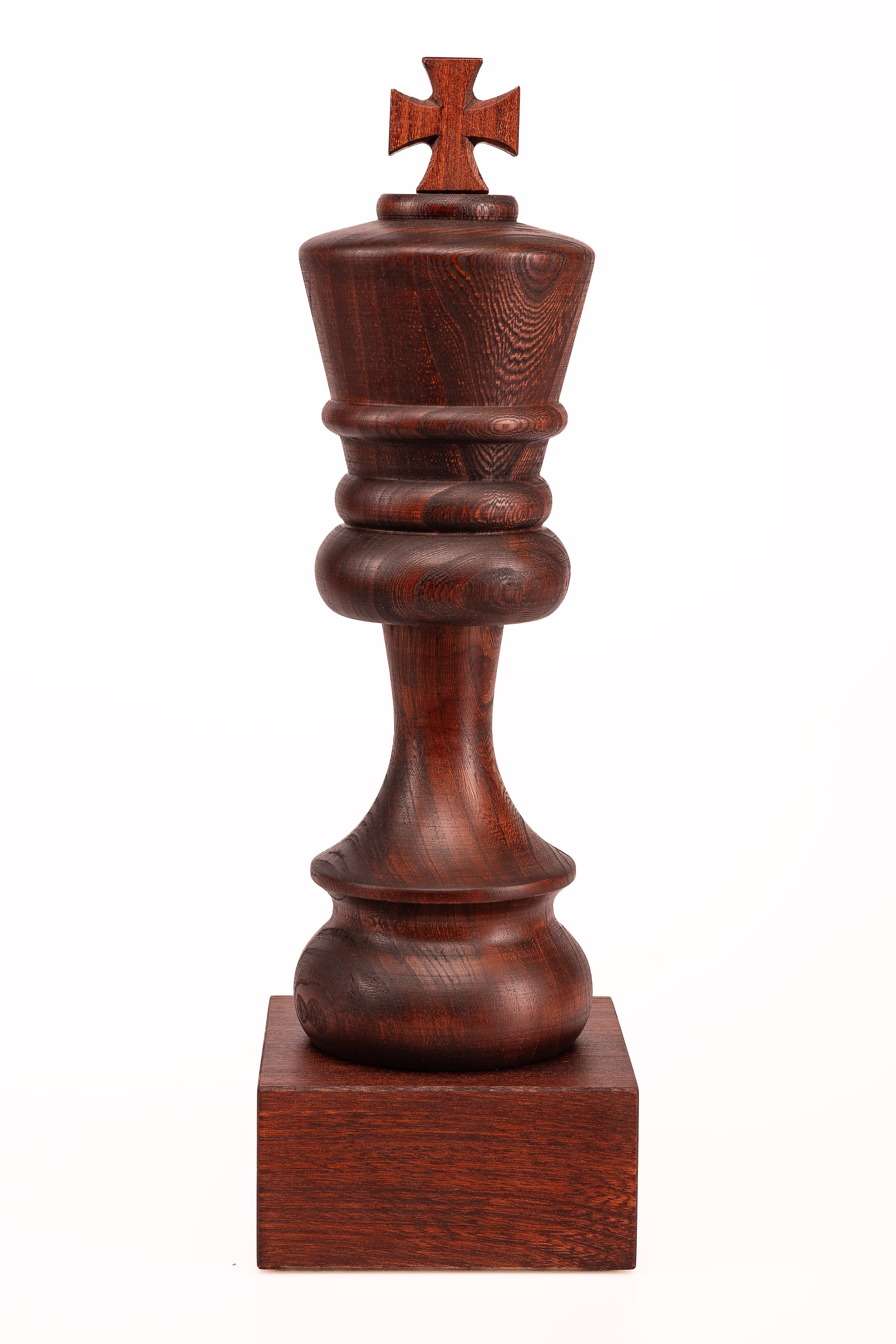 Wooden Chess Trophie - Black King (37 cm height) - Wooden Chess Trophie - Black King (37 cm height)