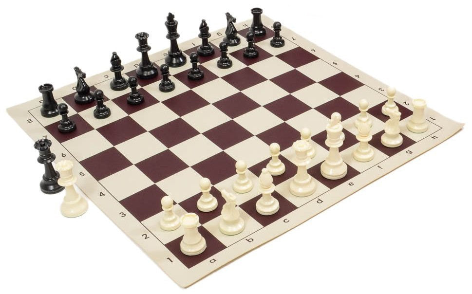 Juego de ajedrez - figuras de plástico DCP03G (rey 96 mm) + tablero de ajedrez con campo de 57 mm - Juego de ajedrez - figuras de plástico DCP03G (rey 96 mm) + tablero de ajedrez con campo de 57 mm