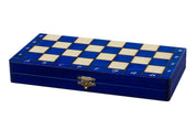 MAGNETISCHES SCHACH blau (28X28cm)