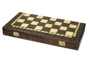 3-in-1 WOOD SET (40x40cm) CHASSETS + WARCABS + BACKGAMMON