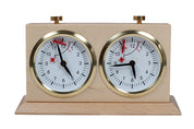 Wooden BHB chess clock with stand – LIGHT LARGE