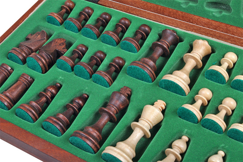 JUPITER" No. 4 Tournament Wooden Chess Set (42x42cm) burned and weighted - JUPITER" No. 4 Tournament Wooden Chess Set (42x42cm) burned and weighted