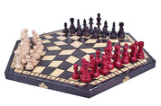 Schachset für drei Spieler - groß (54x47cm)
