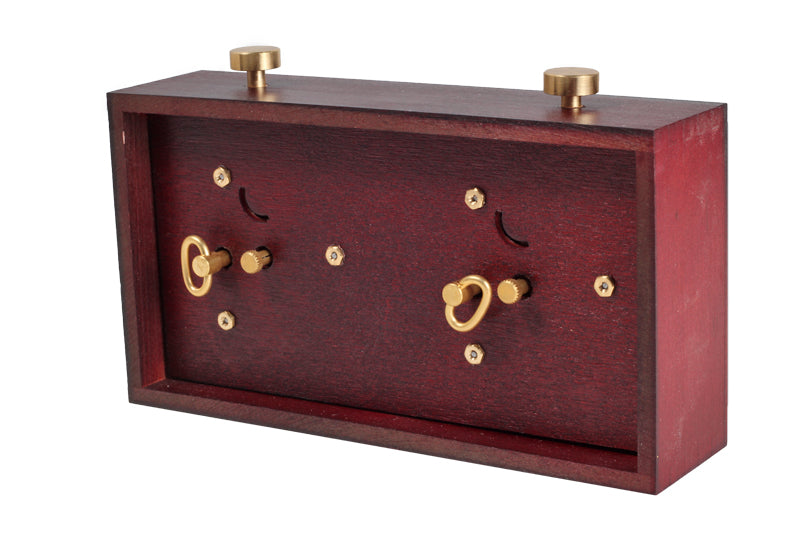 BHB Schachuhr aus Holz ohne Ständer - groß dunkel - b54331a36fde3ec143d82c2136950eec