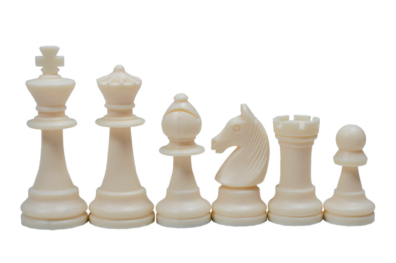 Staunton Schachfiguren Nr. 6, creme und schwarz (König 96 mm) - f2f0245dce43008fa0ff76c396a89739