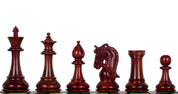 Korinthische 4,25'' Schachfiguren aus Rotholz