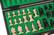Black Wooden Magnetic Chess Set (27 cm)
