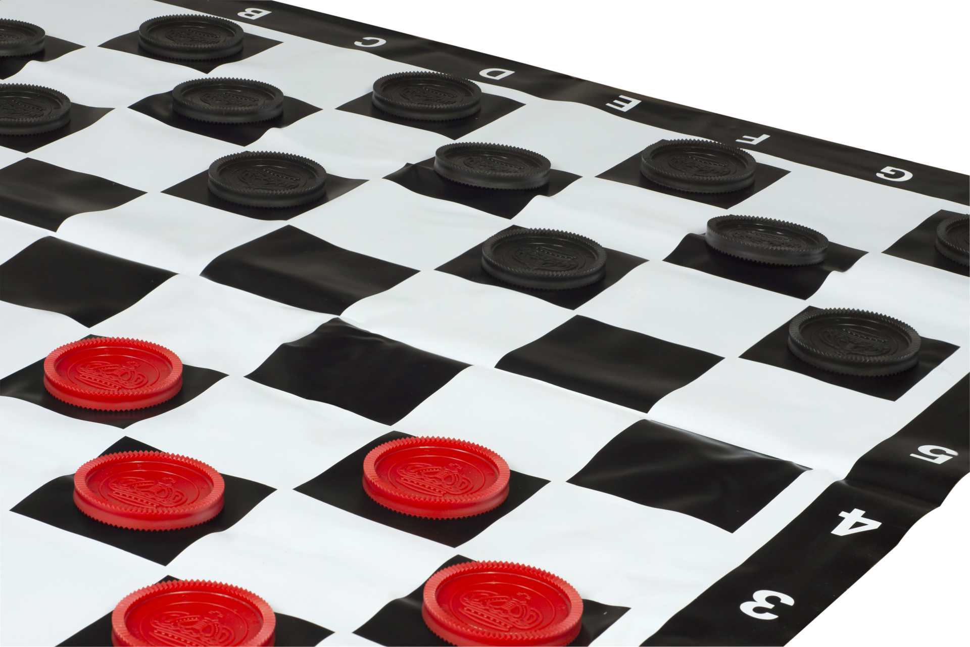 Kleines Schach- und Damespiel für draußen / Garten (König 20 cm) - Figuren + Schachfiguren + Schachbrett - Kleines Schach- und Damespiel für draußen / Garten (König 20 cm) - Figuren + Schachfiguren + Schachbrett