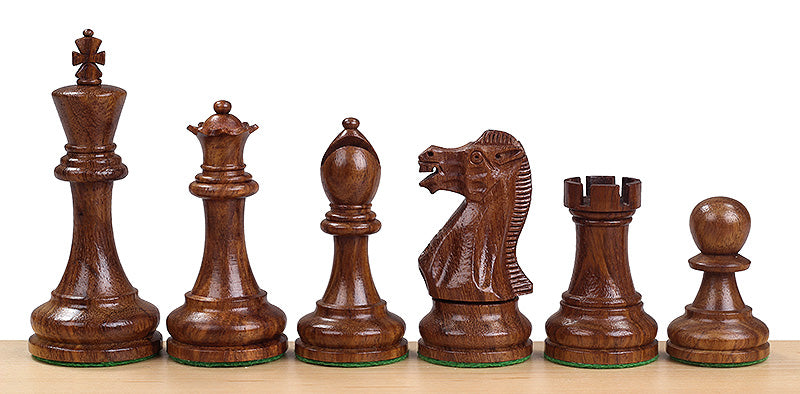 Executive Schachfiguren Indische Akazie/Buchsbaum 4 Zoll - Executive Schachfiguren Indische Akazie/Buchsbaum 4 Zoll