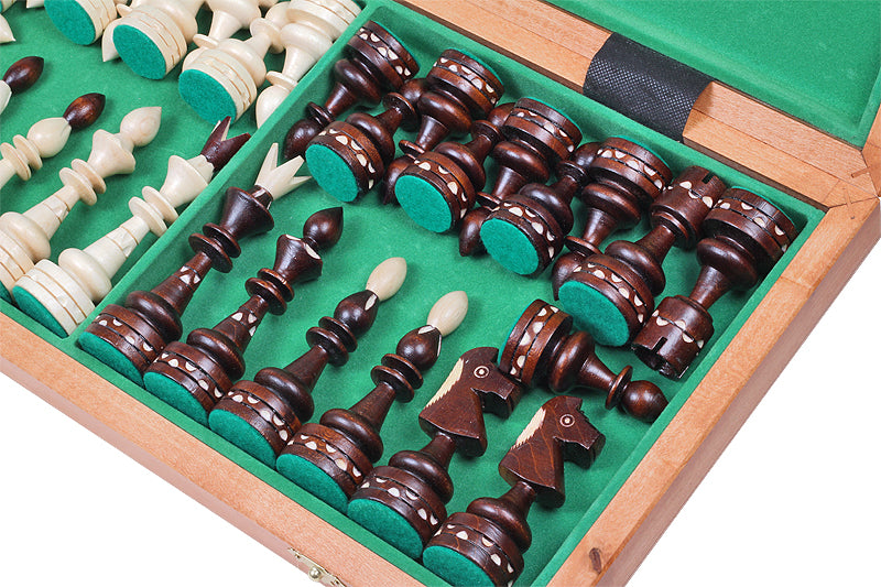 GROSSES INDIANISCHES Schachspiel (50x50cm) mit Intarsien - 1c87b9422911a0ca6e441ebdcb401ffe